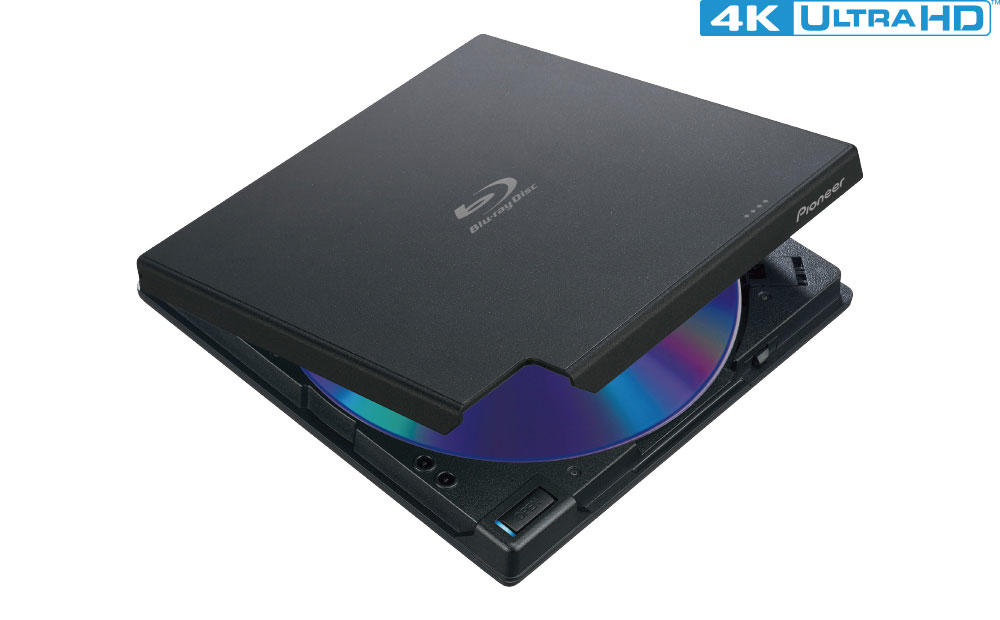 Lecteur de disque Blu-ray externe ultra fin 4K UHD 3D USB Type-A